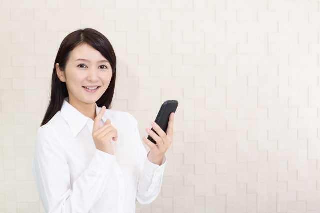 スマホ女性